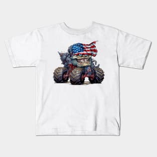 4th of July Monster Truck #7 Kids T-Shirt